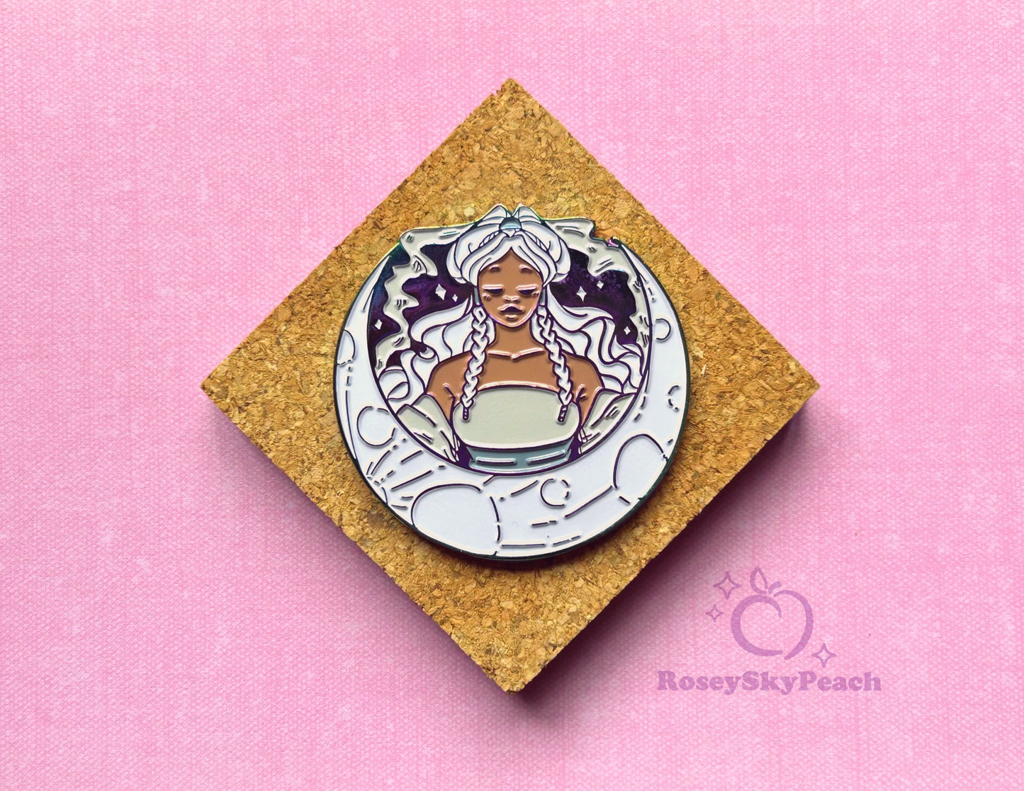 Moon Spirit Soft Rainbow Enamel Pin