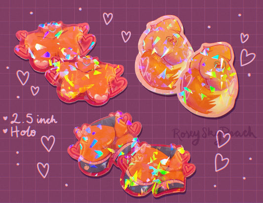 Kinky Holographic Stickers