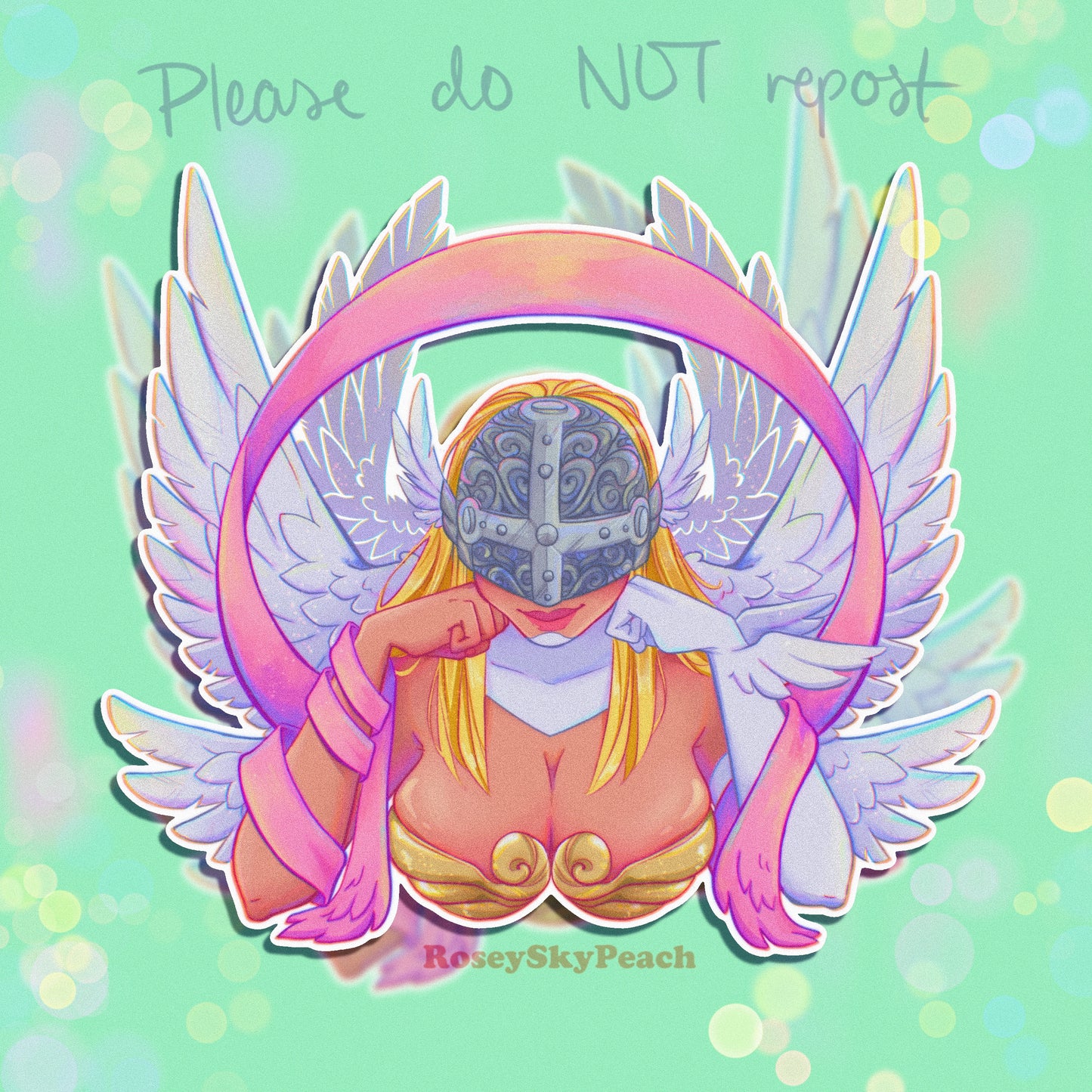 Angel Woman Vinyl Sticker