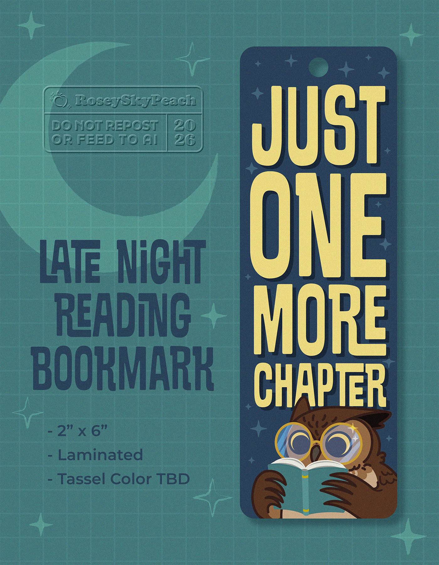 One More Chapter Bookmark