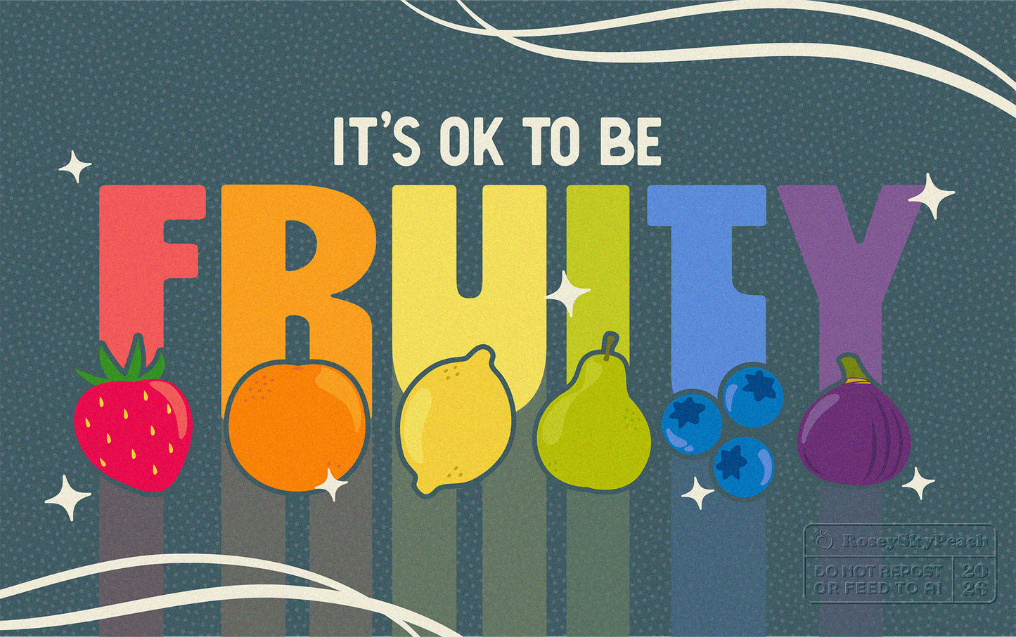Fruity Holographic Sticker