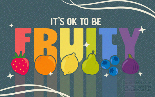 Fruity Holographic Sticker