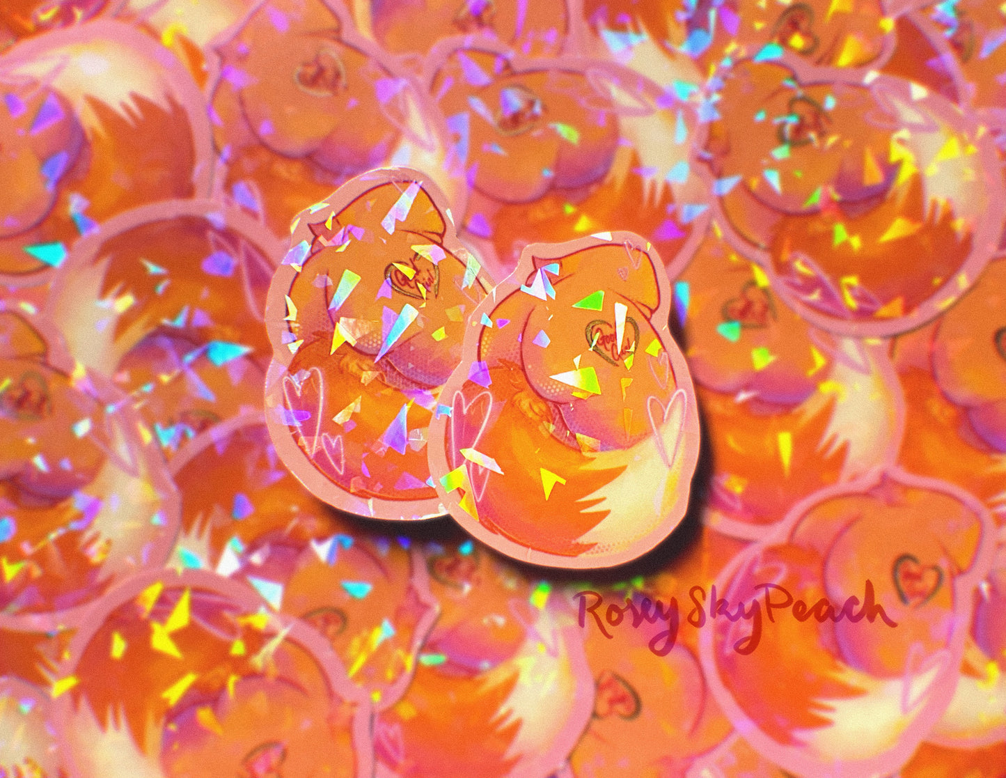 Kinky Holographic Stickers