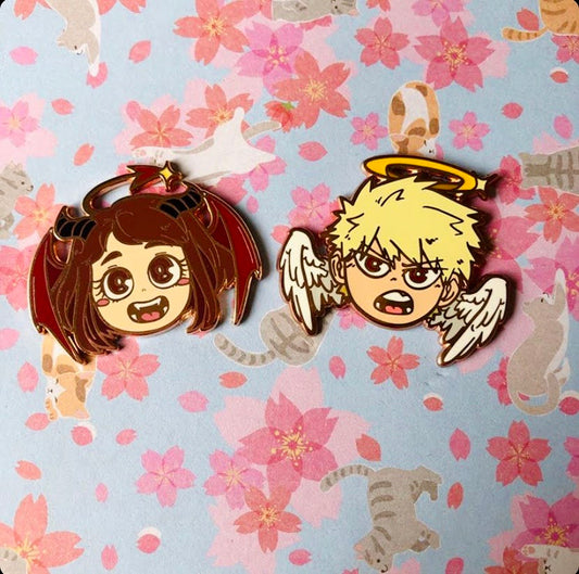 Angel & Demon Anime Pins